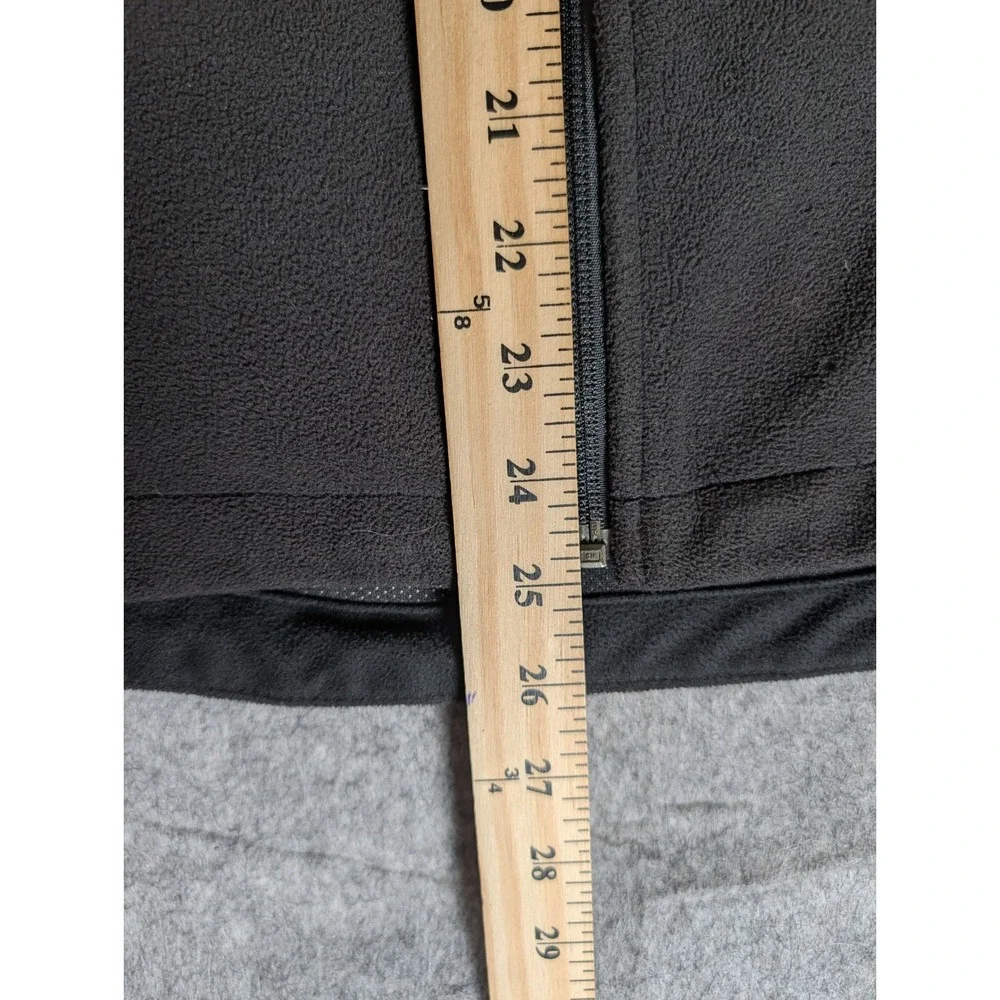 The North Face WindWall Fleece Jacket Full Zip Black Mens Outdoor Hiking‎ Layer